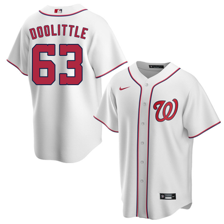 Nike Men #63 Sean Doolittle Washington Nationals Baseball Jerseys Sale-White